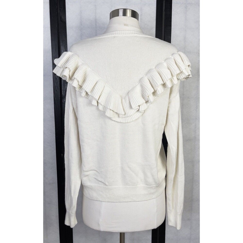 One Grey Day Women’s Ruffle Detailed Cardigan. Size: M - Picture 3 of 7